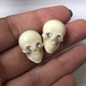 Tarina Tarantino Skull Stud Earrings